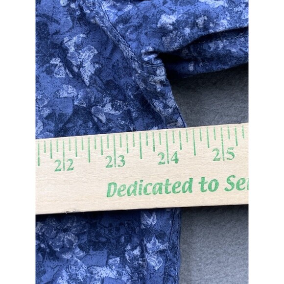 Calvin Klein Jeans Button Up Shirt Mens Size 2XL XXL Blue Floral Long Sleeve - Picture 6 of 16